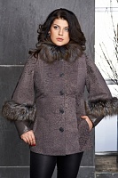 Полушубок с чернобуркой  СД-66 фото